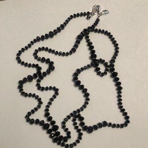 Black and silver necklace
